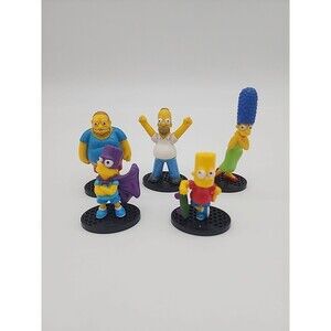 Vtg  Simpsons Figure Set Lot  of 5 Matt Groening 2015 Greenbrier International